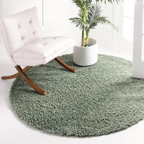 Vista 206 de Unique Loom Colección Davos Shag - Alfombra Lino