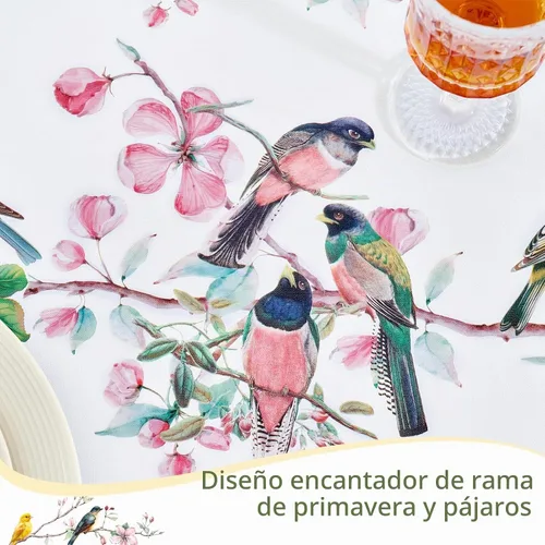 Vista 4 de Romanstile Mantel cuadrado de vinilo de verano, mantel de plástico impermeable a prueba de aceite, para exteriores, mantel de vinilo resistente