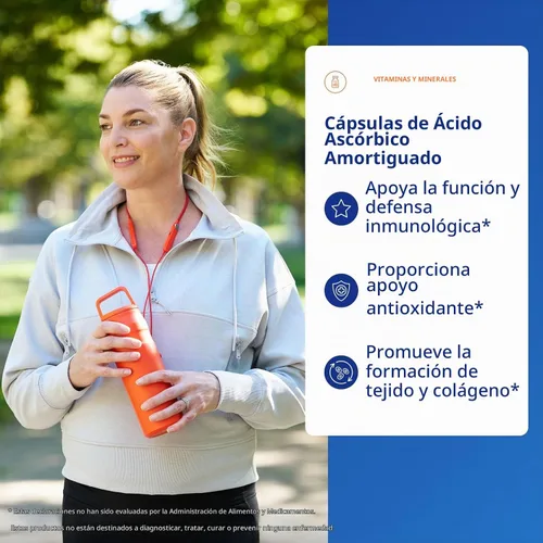 Vista 3 de Pure Encapsulations Cápsulas de ácido ascórbico tamponado Vitamina C para individuos sensibles* 90 cápsulas Vitamina C tamponada suave