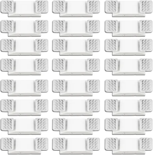 Vista 11 de Commercial LED Emergency Lights with Battery Backup, 2 Head Indoor Fixture, AC120-277V Hardwired 6 PCS