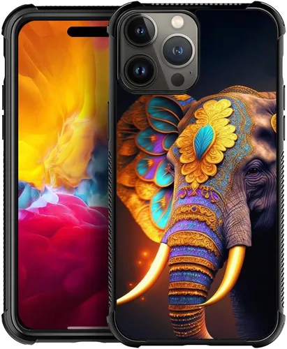 Vista 22 de Funda compatible con iPhone 15 Pro Max, 4 fundas de libélula en las cuatro esquinas con parachoques a prueba de golpes antideslizante funda