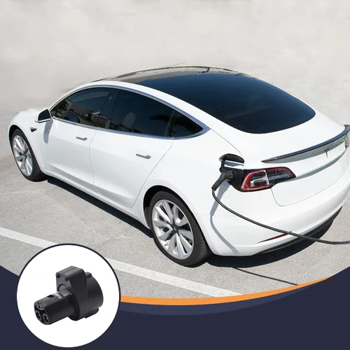 Vista 6 de Cerradura de cargador Tesla para adaptador J1772, compatible con todos los modelos Tesla 3/Y, S (2022+), X (2023+) para cerradura Tesla a J1772