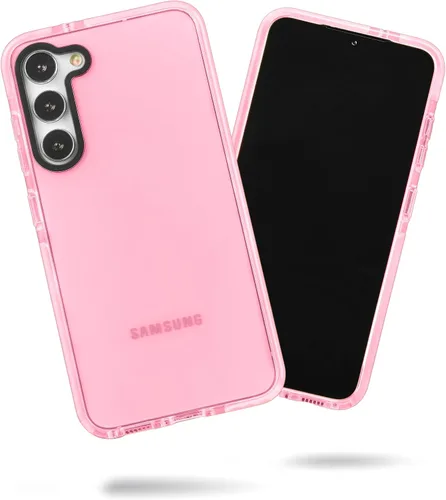 Vista 8 de SteepLab Funda de barrera para Samsung Galaxy S22 Ultra (pantalla de 6.8 pulgadas), funda absorbente de impactos con protección completa contra Rosa