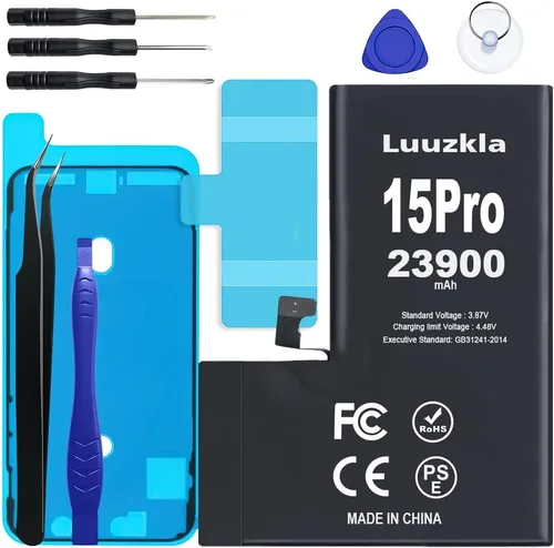 Vista 24 de Nueva batería de 23900 mAh compatible con iPhone 11, batería de repuesto de gran capacidad compatible con iPhone 11, con kits de herramientas
