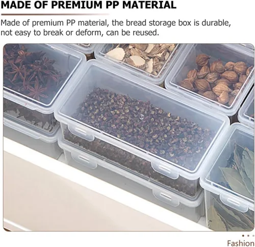 Vista 3 de Homoyoyo Contenedor hermético de almacenamiento de alimentos Caja de almacenamiento sellada para granos de harina de caramelo de frijoles de pasta