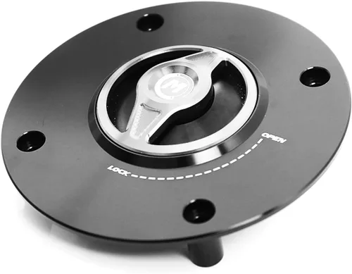 Vista 6 de Tapa de combustible de gas de liberación rápida CNC REVO negra compatible con GSX-R 600 97-03 GSX-R 750 96-03 GSX-R 1000 01-02 V Strom 650 1000