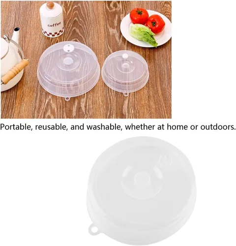 Vista 8 de Cubierta lavable para placa de microondas, tapa de placa de microondas, silicona para accesorios de horno de microondas, tapas de utensilios