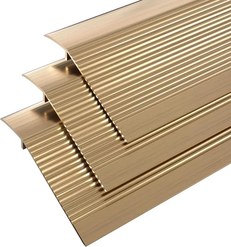 Vista 8 de Tira de transición de piso de metal, umbral de aluminio para puertas, para espacio de 0.4″ a 1.6″, para puertas, azulejos, madera, vinilo Negro