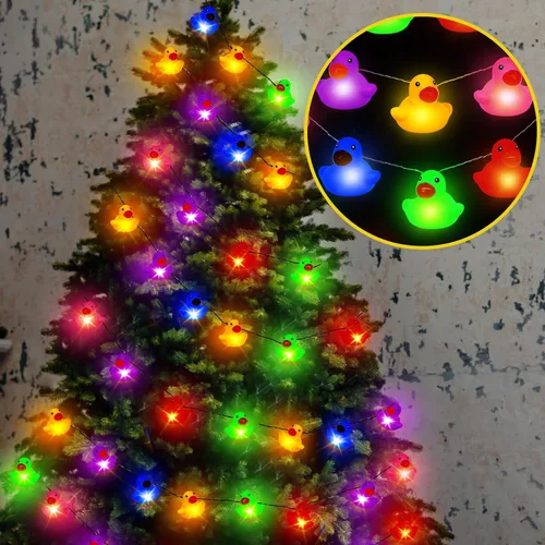Vista 13 de Deekin 1 tira de luces de goma amarillas, funciona con pilas Amarillo