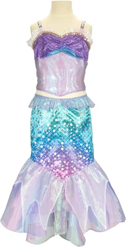 Vista 6 de Disney Vestido de 2 piezas de The Little Mermaid Ariel's - Traje de moda de sirena bajo el mar