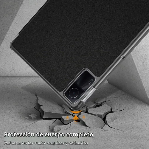 Vista 6 de Funda para Xiaomi Redmi Pad SE de 11 pulgadas, carcasa rígida con soporte delgado y parte trasera protectora para Redmi Pad SE 11 2023 con función
