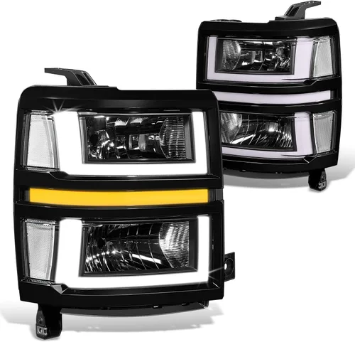 Vista 8 de DNA MOTORING HL-HPL-CSIL14-BK-AM Conjunto de faros delanteros, lado del conductor y del pasajero HPL-BKAM