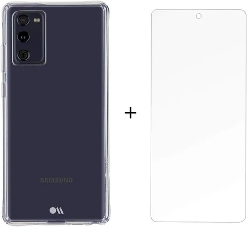 Vista 2 de Case-Mate - Pack de protección - Funda y protector de pantalla para Samsung Galaxy S20 FE 5G (edición ventilador) - 6,5 pulgadas - Transparente