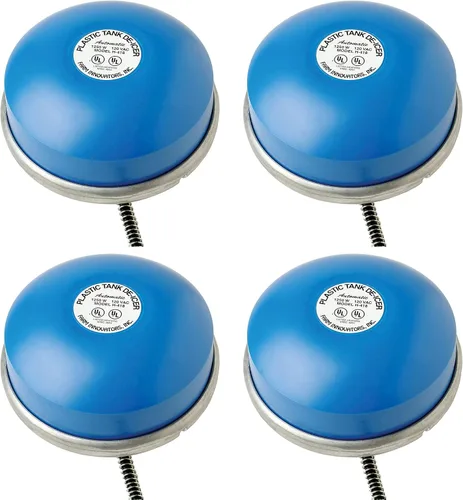Vista 10 de Farm Innovators, Inc. descongelador convertible de 1250 vatios para tanque flotante y sumergible de aluminio, con cable a prueba de mordiscos