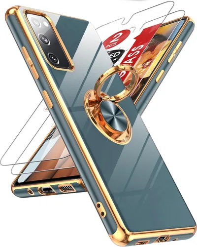 Vista 146 de LeYi Funda para iPhone XR: con Protector de Pantalla de Vidrio Templado [Paquete de 2] Soporte de Anillo Giratorio de 360°, Soporte Magnético