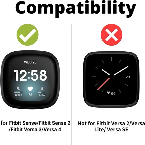 Vista 4 de Minyee Compatible con Fitbit Versa 4/Versa 3/Sense 2/Sense Band para mujer, correa de cuero delgada y fina, pulsera para reloj inteligente Fitbit