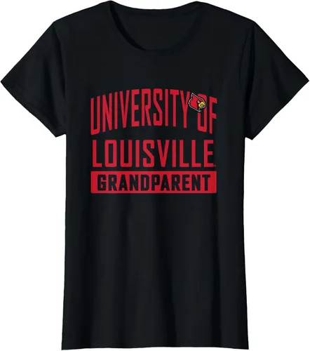 Vista 16 de Louisville Cardinals Grandparent University Camiseta, Negro