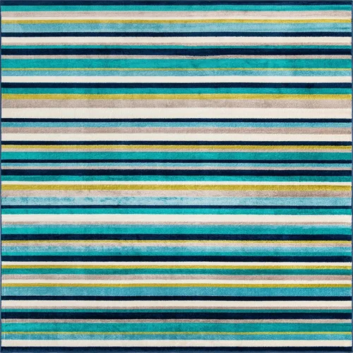 Vista 9 de Unique Loom Azalea Collection - Alfombra Glenn (Runner 2' 0" x 6' 0", amarillo/beige)