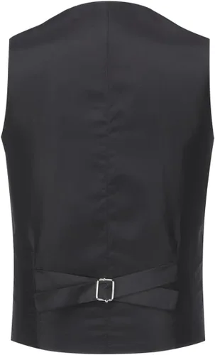 Vista 5 de Boyland Conjunto de traje de 3 piezas de esmoquin de color sólido para niños, chaqueta de solapa con muescas, chaleco y pantalones para boda, fiesta