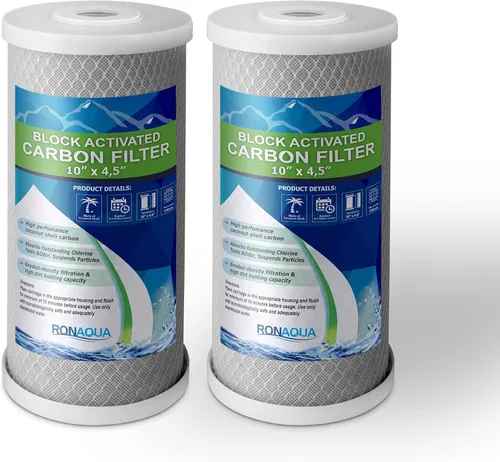 Vista 10 de Filtros de agua de bloque de carbono Big CTO Cartucho para toda la casa de 4.5" x 10" BIEN COMPAÑADO con la serie CBC, WFHDC8001, EP y EPM Series