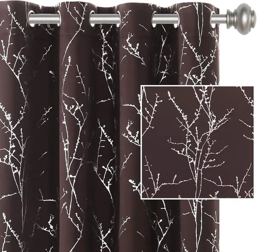 Vista 11 de H.VERSAILTEX Cortinas opacas con estrellas para habitación de niños y niñas, con bloqueo de luz completa, bonitas cortinas gruesas y suaves