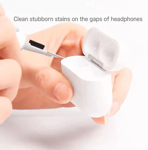 Vista 2 de Kits de limpieza para Airpods Pro 1, 2, 3, bolígrafo limpiador multifunción, cepillo suave para auriculares Bluetooth, herramientas de limpieza