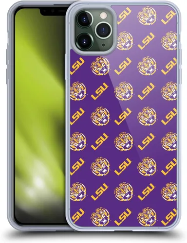 Vista 13 de Head Case Designs Funda de gel suave con licencia oficial de la Universidad Estatal de Louisiana LSU Camou compatible con Apple iPhone 7 Plus/iPhone