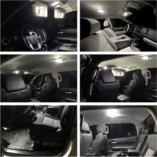 Vista 6 de 9 bombillas LED interiores para Hyundai Kona/Kona N 2017 2018 2019 2020 2021 2022 superbrillantes 6000K LED blancas bombillas interiores bombillas