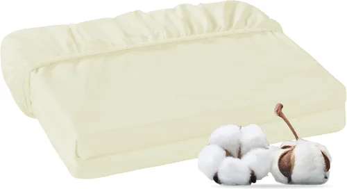 Vista 9 de Sábana bajera ajustable de 100 % algodón percal, con bolsillo profundo de 8 a 15 pulgadas, sábana bajera transpirable, suave y nítida solo con 4