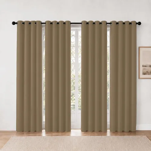 Vista 78 de Cortinas de oscurecimiento de habitación de 84 pulgadas de largo para dormitorio, sala de estar, cortinas térmicas aislantes con ojales