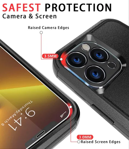 Vista 3 de Diverbox Funda para iPhone 13 Pro Max [a prueba de golpes] [a prueba de caídas]