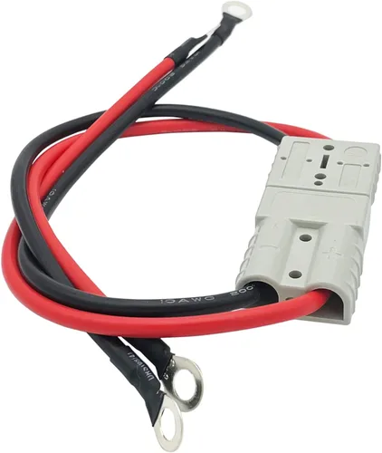 Vista 2 de La batería eléctrica del enchufe de carga de la carretilla elevadora conecta el cable con el conector rápido