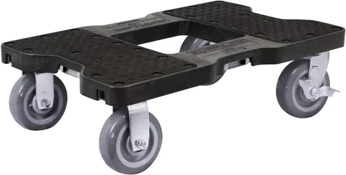 Vista 13 de SNAP-LOC Carrito de panel de alta resistencia de 1800 libras negro con marco de acero, ruedas de 6 pulgadas, barras de panel y accesorio de correa