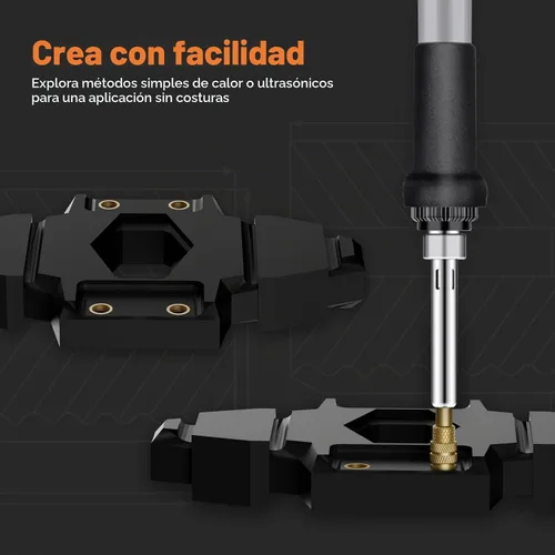 Vista 4 de HANGLIFE Inserciones Roscadas de Conjunto de Calor, Caja de Surtido M2 M2.5 M3 M4 M5 M6 (345 Piezas) Inserción de Conjunto de Calor para Componentes
