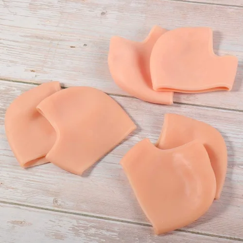 Vista 6 de Healifty 3 pares de calcetines de talón de gel hidratantes de silicona agrietados calcetines de talón para hombres mujeres piel seca dura agrietada