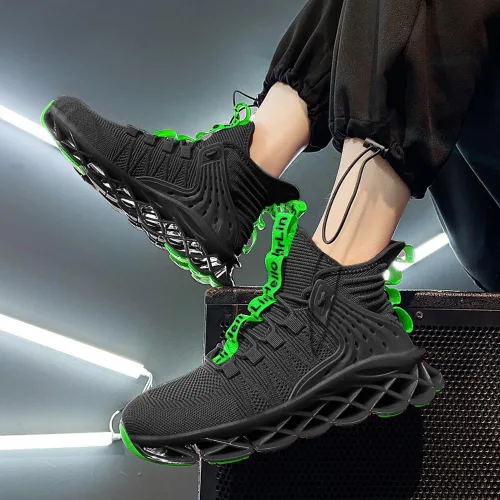 Vista 5 de CLOAKA Zapatos de punta de acero para hombres y mujeres, transpirables, a prueba de pinchazos, cómodos, utilitarios, zapatos de trabajo