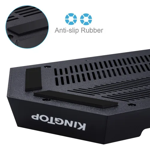Vista 4 de PS4 Universal Controller Charger KINGTOP PS4PS4 ProPS4 Slim Fan Cooler Vertical Stand Dual Charging Station