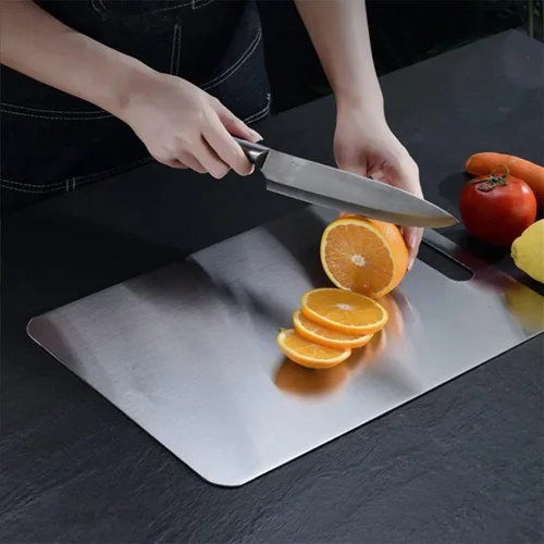 Vista 7 de Tabla de cortar de acero inoxidable 316 Tablas de cortar de cocina, Tabla de cortar de encimera de acero inoxidable, tabla de cocina Tabla de cortar