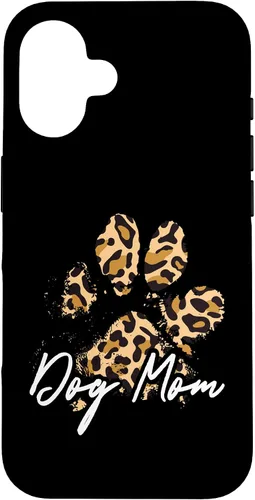 Vista 32 de Dog Mom Gift Leopard Paw Print Fur Mama Case para iPhone 17