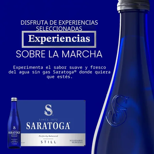 Vista 4 de Saratoga Agua natural de manantial – 12 oz (no carbonatada, paquete de 24) Botellas de agua, vidrio