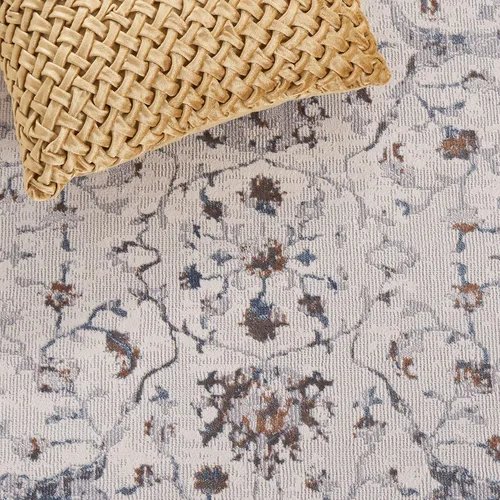 Vista 6 de SAFAVIEH Noble Collection - Alfombra de área de 5 pies 1 pulgada x 7 pies 6 pulgadas, multicolor y beige, diseño de viscosa envejecida, ideal
