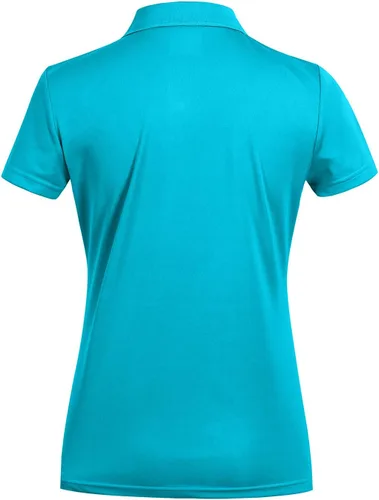 Vista 2 de MOHEEN Polo de manga corta de secado rápido para mujer, absorbe la humedad, polo de golf atlético