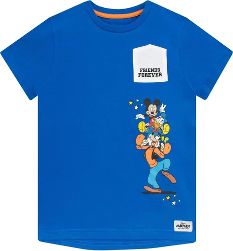 Vista 2 de Disney Camiseta de Mickey Mouse para niños, paquete de 2, azul, blanco