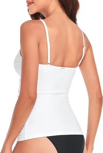 Vista 6 de RELLECIGA Top tankini fruncido para mujer