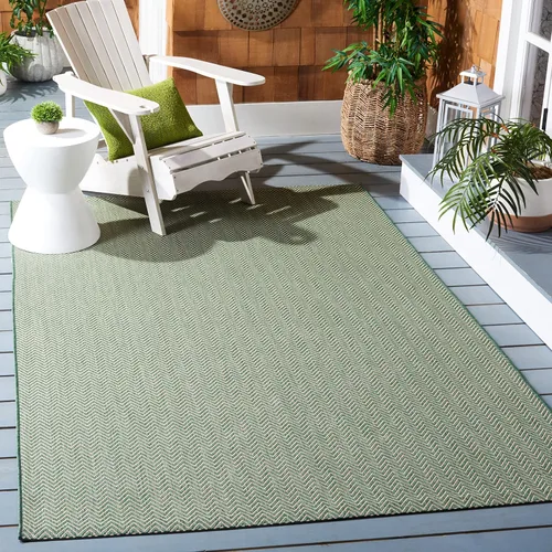 Vista 48 de Safavieh Colección Courtyard CY8022 Alfombra, 2 pies x 3 pulgadas x 5 pies, aguamarina y gris, impermeable, fácil de limpiar, sin pelusa