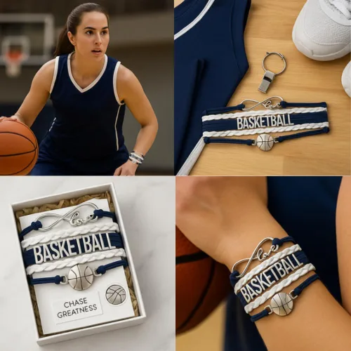 Vista 41 de Infinity Collection - Pulsera de baloncesto de regalo para equipos y jugadores