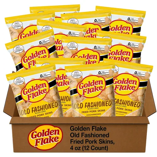 Vista 14 de Golden Flake Cortezas de cerdo a la barbacoa, bolsas de 4 oz (12 unidades)