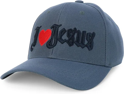 Vista 19 de Trendy Apparel Shop Gorra de bola cristiana bordada a mano Only Jesus Praying Azul marino