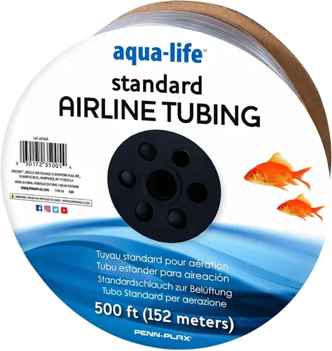 Vista 8 de Bomba de aire Penn Plax estándar, accesorios de Airline Tubing, 8 pies