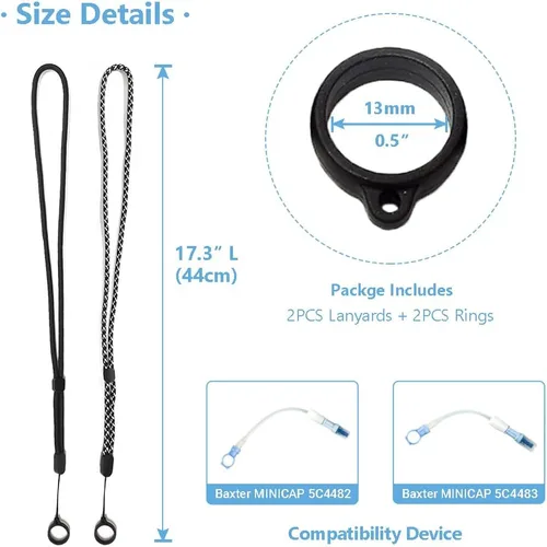 Vista 3 de Soporte para catéter de diálisis peritoneal, cinturón de soporte de tubo PD con cordón ajustable y anillos, evita el desprendimiento durante